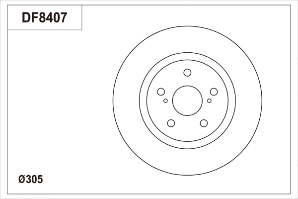 Brake Disc (DF8407S)