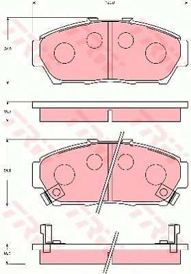 Brake Pad Set, disc brake (GDB7091)