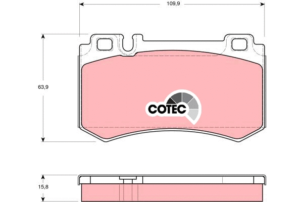 Brake Pad Set, disc brake (GDB1544)