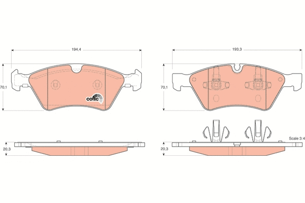 Brake Pad Set, disc brake (GDB1642)