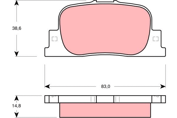 Brake Pad Set, disc brake (GDB3278)