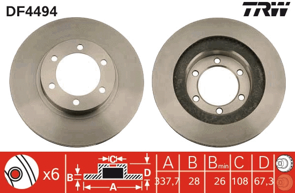 Brake Disc (DF4494)