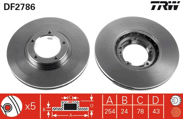 Brake Disc (DF2786)
