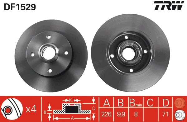 Brake Disc (DF1529)