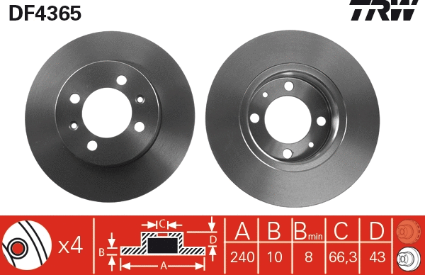 Brake Disc (DF4365)