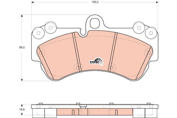 Brake Pad Set, disc brake (GDB1720)