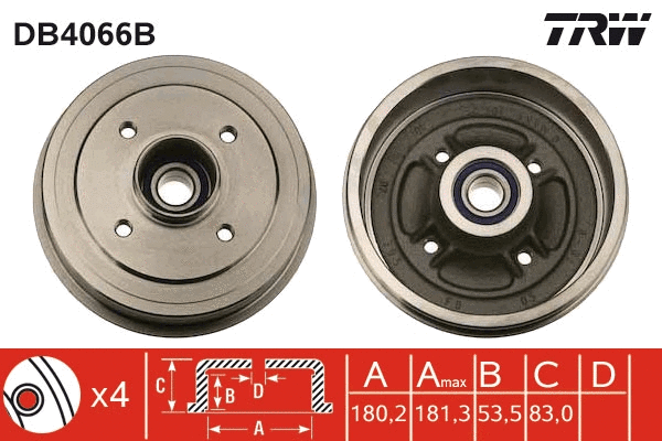 Brake Drum (DB4066B)
