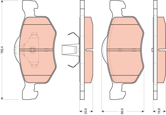 Brake Pad Set, disc brake (GDB1753)