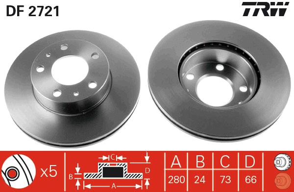 Brake Disc (DF2721)