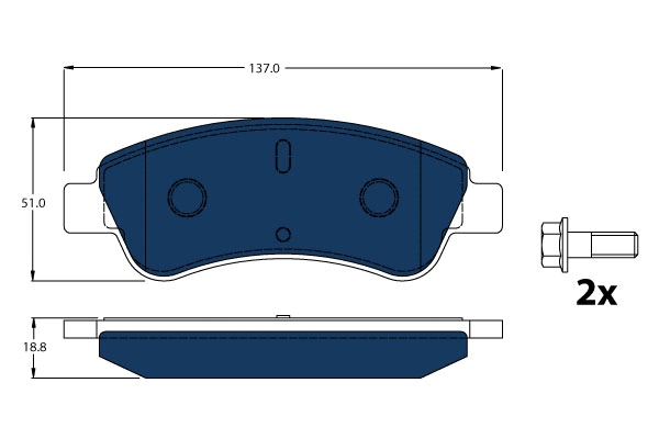 Brake Pad Set, disc brake (GDB1463BTE)