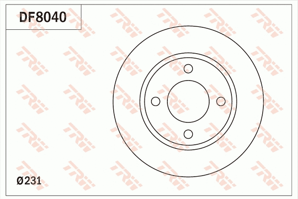 Brake Disc (DF8040)