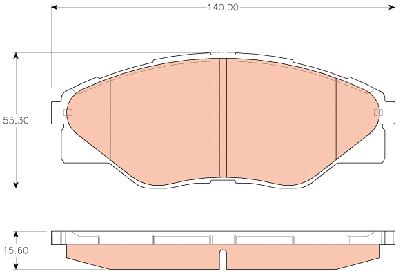 Brake Pad Set, disc brake (GDB3532)