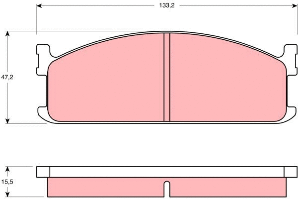 Brake Pad Set, disc brake (GDB345)