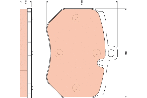 Brake Pad Set, disc brake (GDB1848)