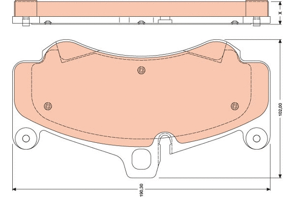 Brake Pad Set, disc brake (GDB1779)