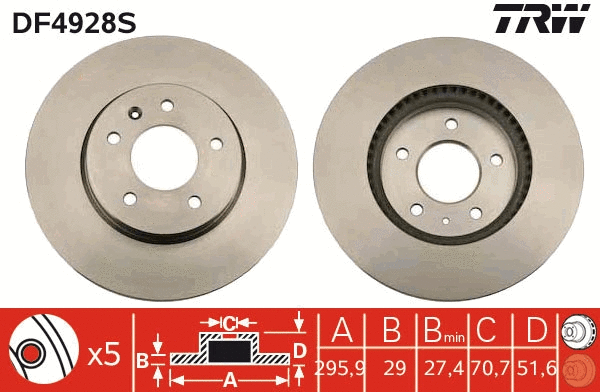 Brake Disc (DF4928S)