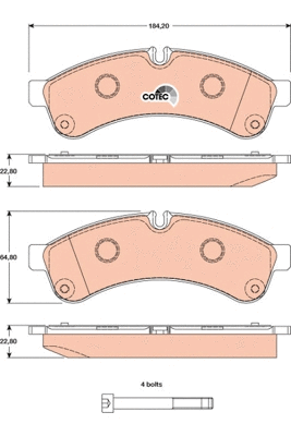 Brake Pad Set, disc brake (GDB1780)