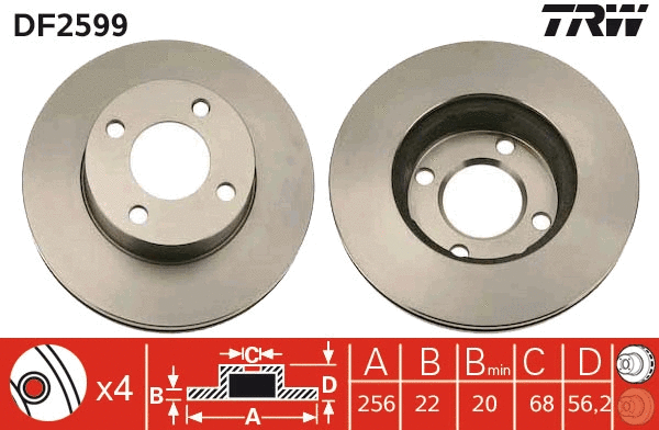 Brake Disc (DF2599)