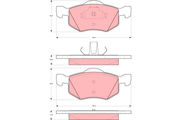 Brake Pad Set, disc brake (GDB1497)