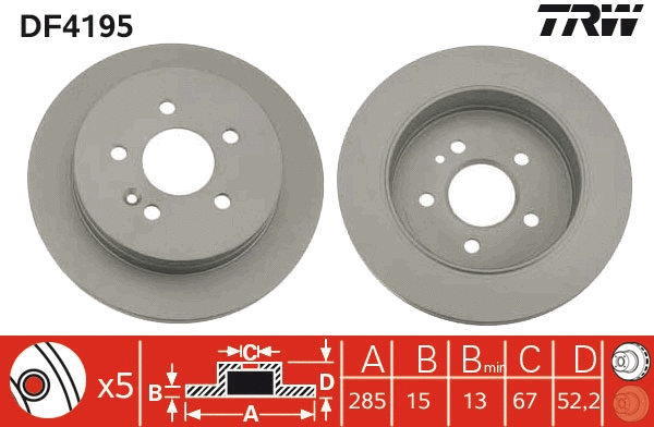 Brake Disc (DF4195)
