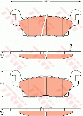 Brake Pad Set, disc brake (GDB7725)
