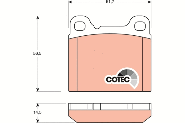 Brake Pad Set, disc brake (GDB1160)