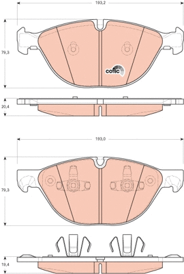 Brake Pad Set, disc brake (GDB1728)