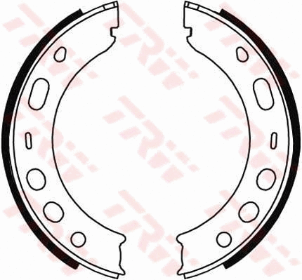 Brake Shoe Set, parking brake (GS8706)
