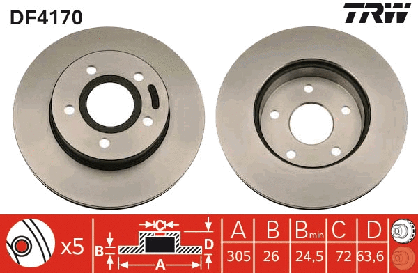 Brake Disc (DF4170)
