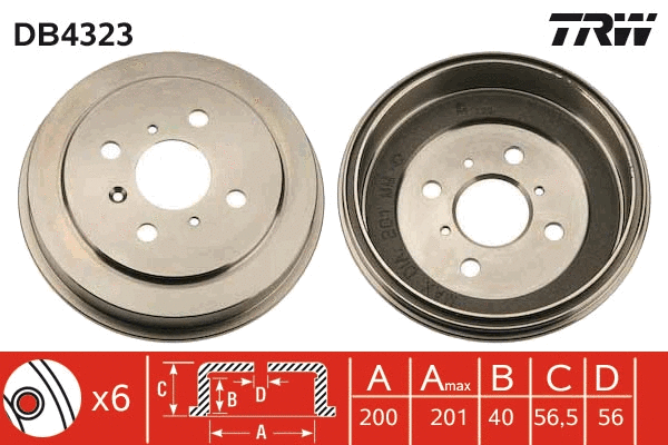 Brake Drum (DB4323)