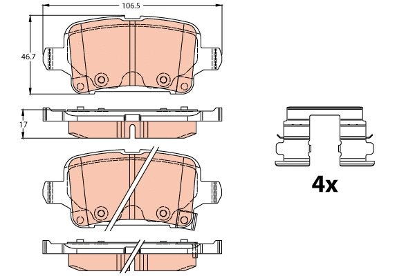 Brake Pad Set, disc brake (GDB2180)