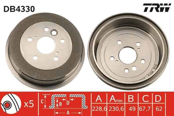 Brake Drum (DB4330)