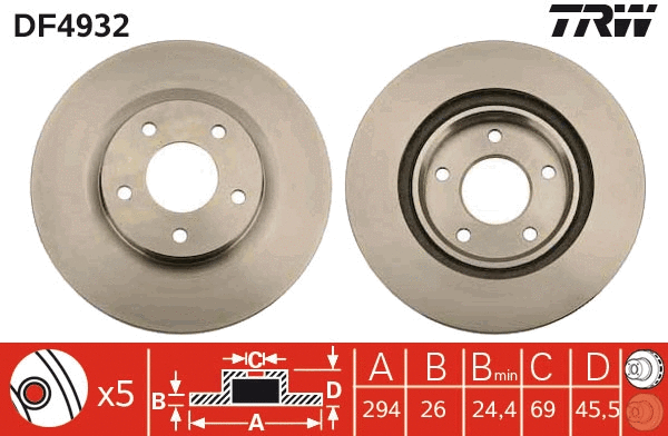 Brake Disc (DF4932)