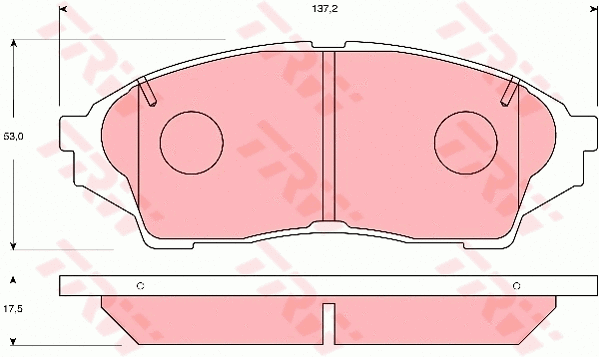 Brake Pad Set, disc brake (GDB7194)