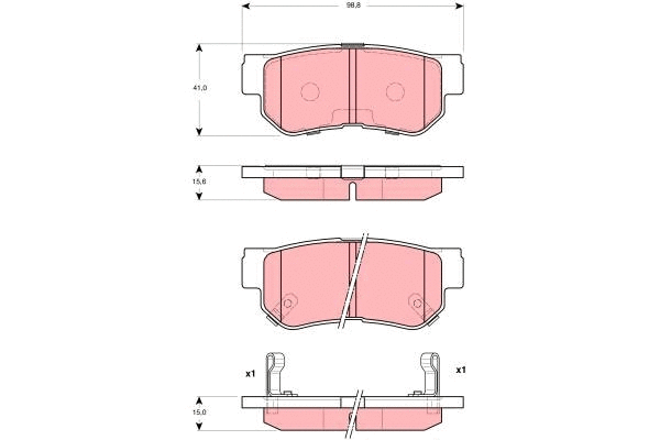 Brake Pad Set, disc brake (GDB3298)