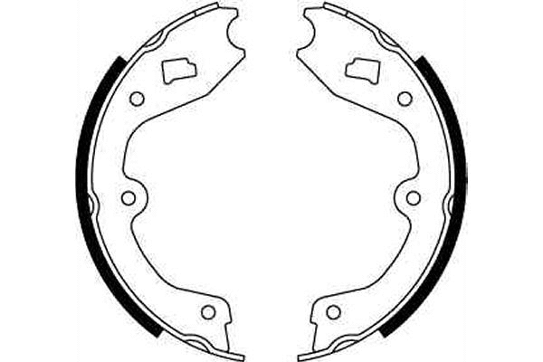 Brake Shoe Set, parking brake