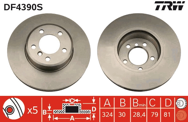 Brake Disc (DF4390S)