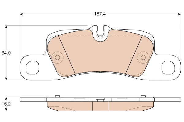 Brake Pad Set, disc brake (GDB1962)
