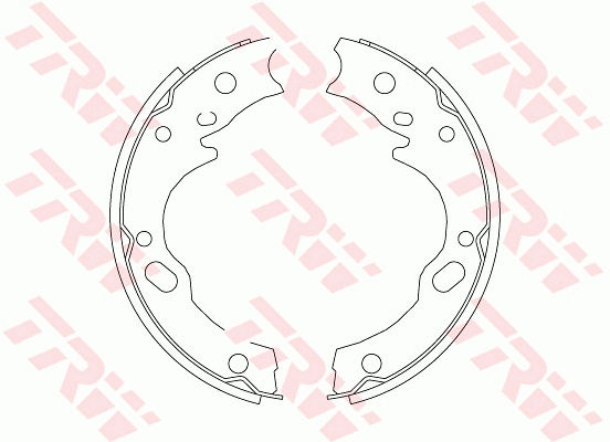 Brake Shoe Set, parking brake