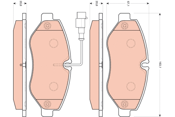 Brake Pad Set, disc brake (GDB3439)