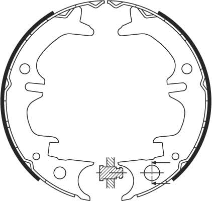 Brake Shoe Set, parking brake