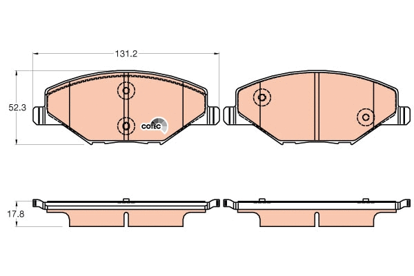 Brake Pad Set, disc brake (GDB2027)