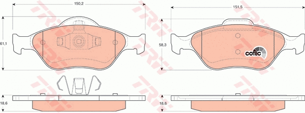 Brake Kit, disc brake (GTD1186)