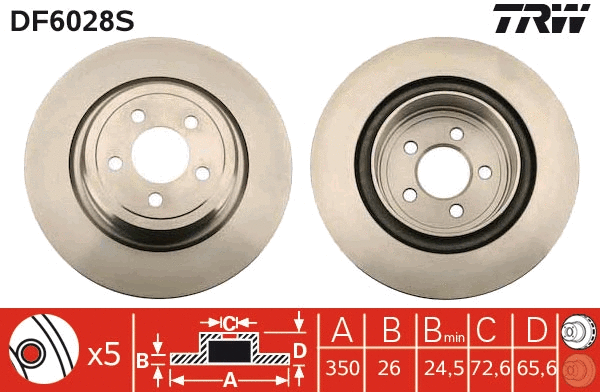Brake Disc (DF6028S)