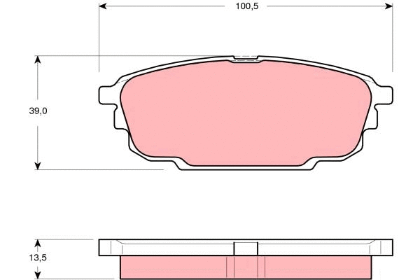 Brake Pad Set, disc brake (GDB3305)