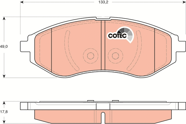 Brake Pad Set, disc brake (GDB3330)