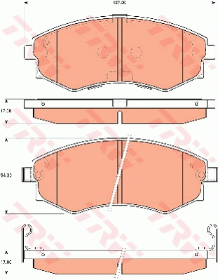 Brake Pad Set, disc brake (GDB7521)