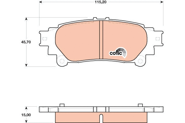 Brake Pad Set, disc brake (GDB4174)