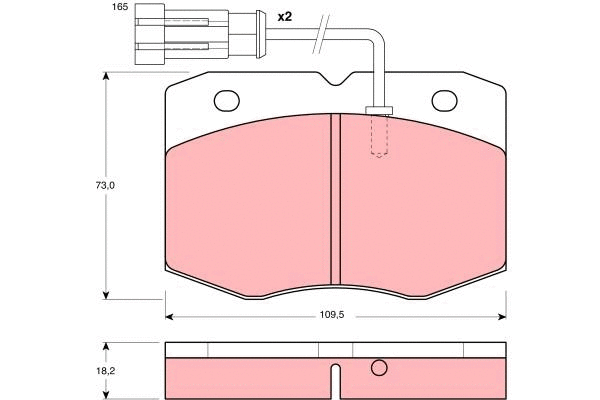 Brake Pad Set, disc brake (GDB1356)