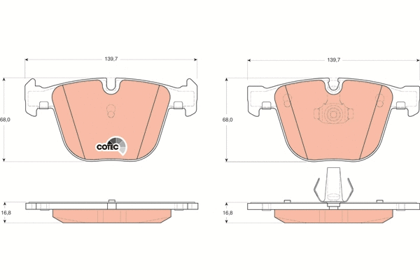 Brake Pad Set, disc brake (GDB1502)